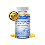 Magnesium+Zinc D3: Brain, Sleep & Focus Boost 500mg THRIXINE