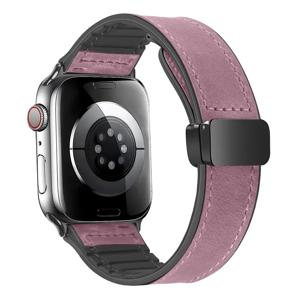 Apple Watch Genuine Leather Band - Stylish Magnetic Strap - SJB-DIAMOND ELITES