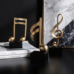 Musical Note Figurines Home Decoration Resin Golden Sculpture Home Decor Desk Piano Office TV Cabinet Ornaments Souvenirs Lootquake LLC