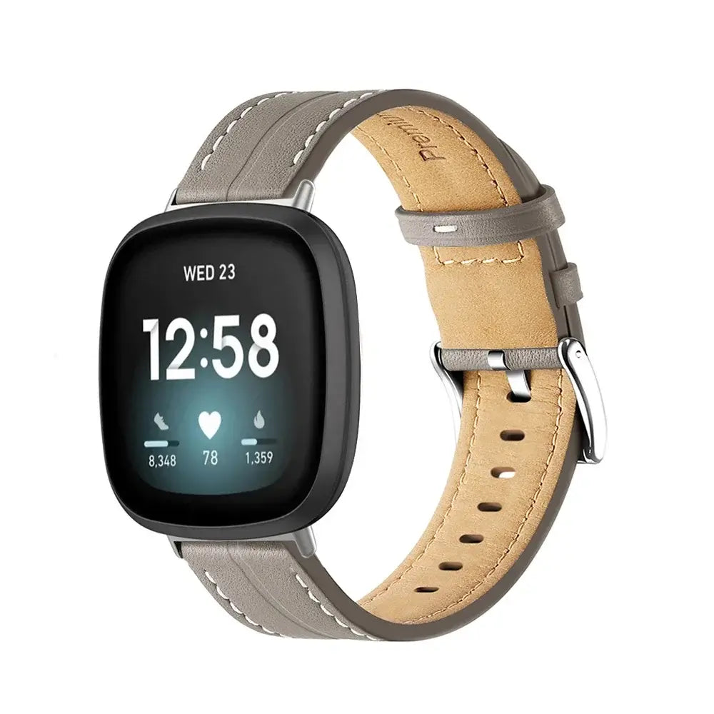 Fitbit Versa & Sense Leather Band - Premium Comfort - SJB-DIAMOND ELITES