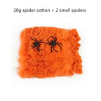 Halloween Decorations Artificial Spider Web Stretchy Cobweb Scary Party Halloween Decoration for Bar Haunted House Scene Props Lootquake LLC