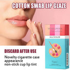 20cs/Set Liquid Lipstick Non-Stick Cigarette Tattoo Swab Cotton Makeup Waterproof Moisturizing Lip Gloss Portable Design Ko M6Y4