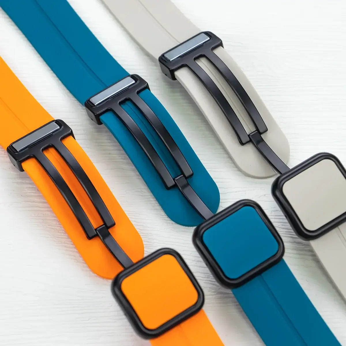 Fitbit Versa & Sense Silicone Band - Waterproof & Magnetic - SJB-DIAMOND ELITES