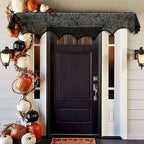 Halloween Decorations Set Spider Web Table Runner Fireplace Scarf Cover Tablecloth 3D Bats Wall Stickers Halloween Party Decor Lootquake LLC