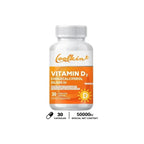 Vitamin D3 50000IU - Muscle Health, Strong Bones and Nervous System Health, Support Immune Lootquake LLC