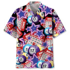 Full Print Mens Retro Bingo Game Hawaiian Shirt New In Summer Short Sleeve Button Up Beach Blouse Casual Men's Aloha Shirt Tops Lootquake LLC