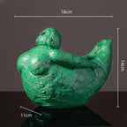 Abstract Body Sculpture Resin Handicraft Fat Woman Yoga Statue Irregular Hand-made Clay Sculptures Home Decoration Accessories