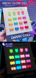 Fluorescence Lacquer Nail Polish Gel UV&LED Fluorescent Gel Semi-permanent Varnish Soak Off Gel Polish12 Colors/set Lootquake LLC