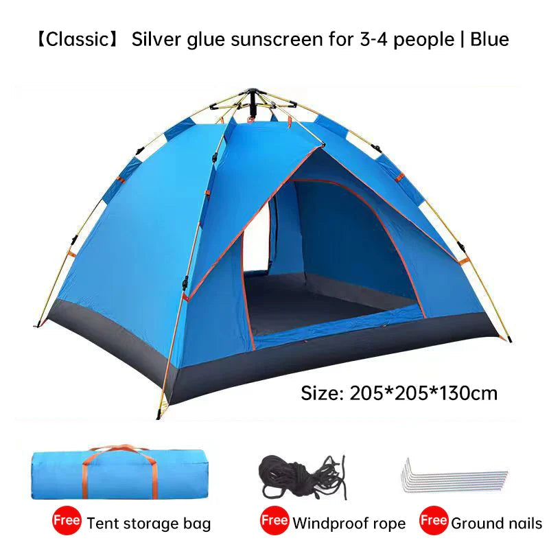 QuickSet Oasis: Auto Tent for 2-4, Rain & Sun Ready! THRIXINE