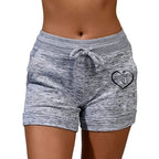 SunnyStride Women's High-Waist Sport Shorts THRIXINE