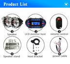 Motorcycle Bluetooth Speaker Amplifier Output 2.1A Music MP3 Player Burglar Alarm Siren USB Stereo Loud Speaker FM Radio MT730 Lootquake LLC