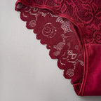 3PCS/Set Luxury Floral Embroidery Lace Panties Women Briefs Sexy Hollow Lingerie Female Underwear Ladies Breathable Underpants