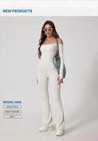 Yoga Jumpsuit Women's Sports Overalls Flared Trousers THRIXINE