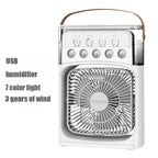 3 In 1 Fan AIr Conditioner Household Small Air Cooler LED Night Light Portable Humidifier Air Adjustment Fan Office Home Fan New Lootquake LLC