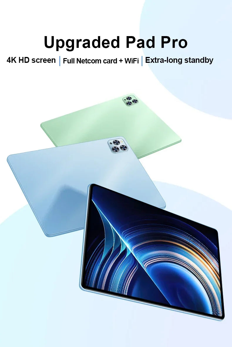 Original Pad 8 Pro Tablet 10.1 inch Android 13 Global Snapdragon 8gen2 16GB+1024GB 10000mah 5G Dual SIM WIFI  HD Full Screen Lootquake LLC