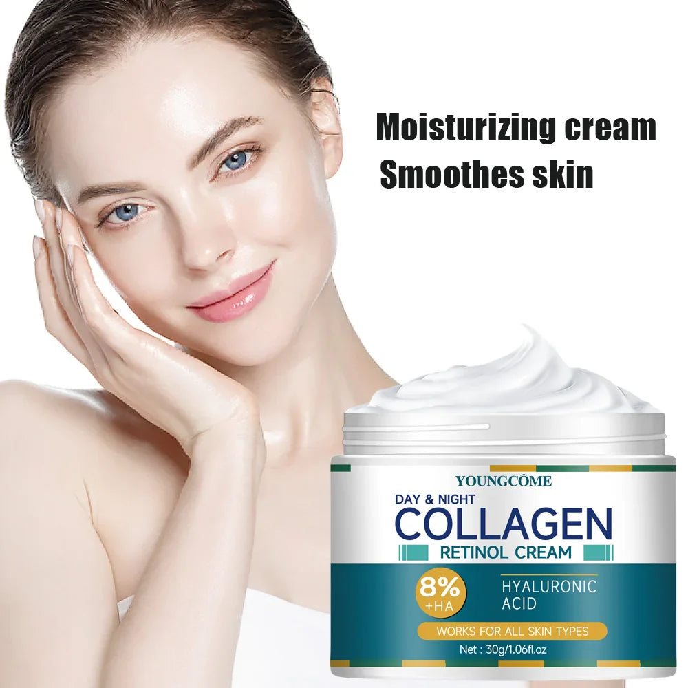 Collagen Cream deeply Hydrates Nourishes The Skin to Restore Elasticity Radiance Moisturizing Anti-wrinkle Aging Shrinks Pores Lootquake LLC
