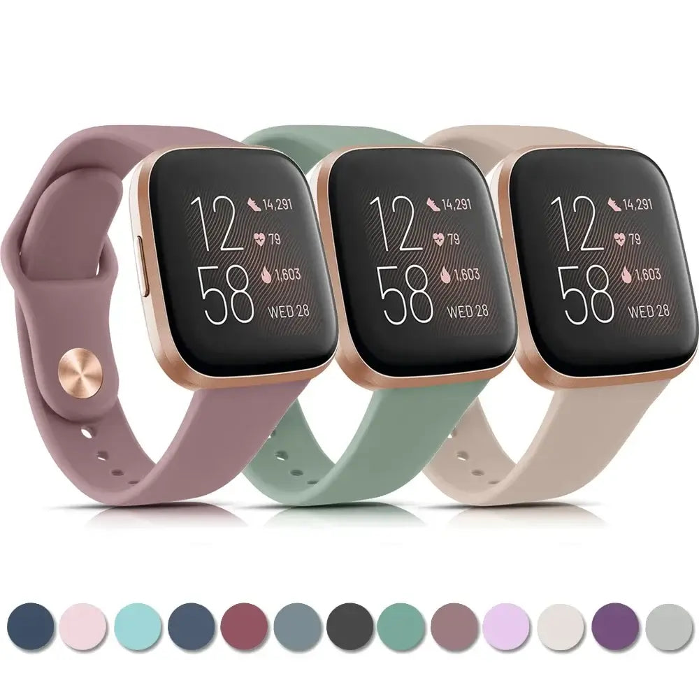 Fitbit Versa & Sense Silicone Strap - Soft Waterproof Design - SJB-DIAMOND ELITES