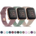 Fitbit Versa & Sense Silicone Strap - Soft Waterproof Design - SJB-DIAMOND ELITES