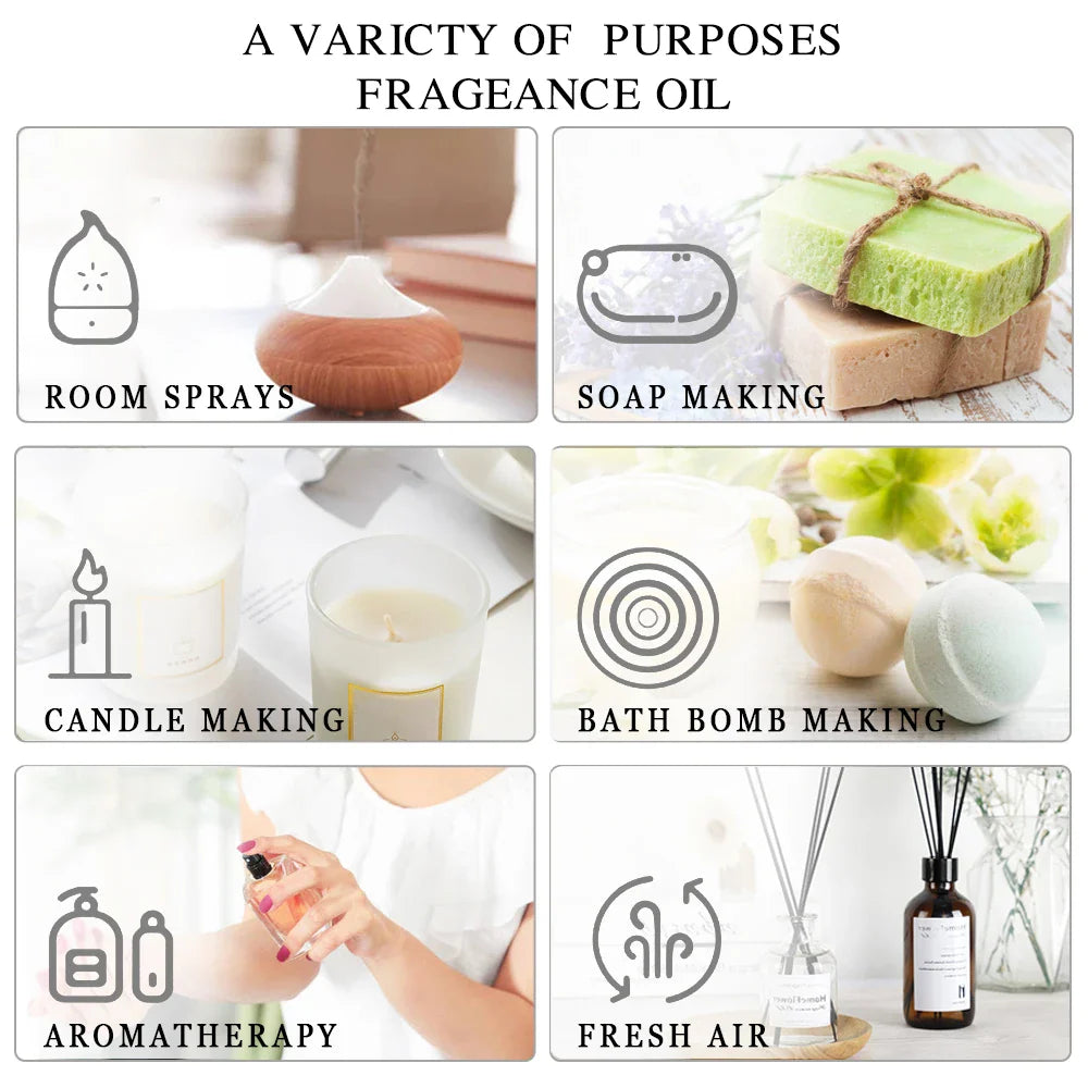 MAYJAM 100ml Aromatic Oils Freesia Fresh Linen Mandarin Parma Violet Fragrance Oils For Humidifier Diffuser Lootquake LLC