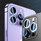 5PCS Lens Glass For iPhone 14 Pro Max Camera Lens Screen Protector on for iPhone 14 Plus 13 12 11 Pro Max 14pro max Glass Film Separate Metal Ring Tempered Glass Camera Case Stevvex