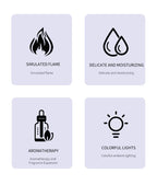 Colorful Simulation Flame Aroma Diffuser Home Hotel Desktop USB Air Humidifier Lootquake LLC