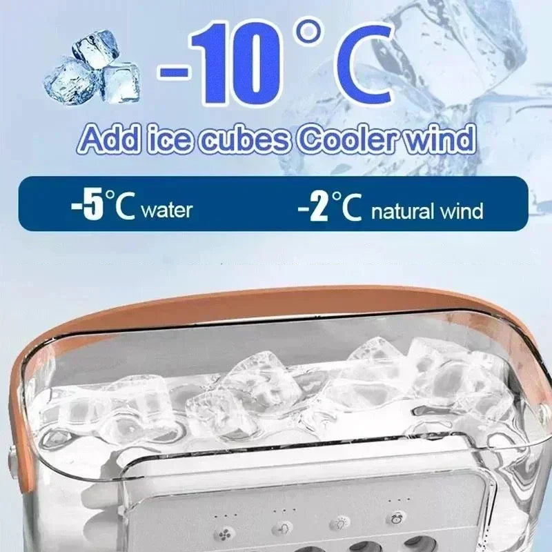 3 In 1 Fan AIr Conditioner Household Small Air Cooler LED Night Light Portable Humidifier Air Adjustment Fan Office Home Fan New Lootquake LLC