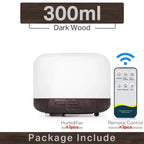 Air Humidifier Essential Oil Diffuser 300ML 500ML 1000ML With Lights Remote Control Ultrasound Electric Aromatherapy Diffuser Lootquake LLC