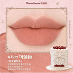 Flower Knows Strawberry Cupid Cake Lip Cream Lip Mud Matte Moisturizing Lipstick Silky Smooth Lip Makeup Professional Cosmetics
