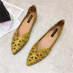 2025 Women Summer Pointed Versatile Hollow Leisure Flat Soled Shoes Comfortable Lightweight Sandals Fashion Elegant Single Shoes Lootquake LLC