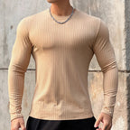 FitFlex Men's Long Sleeve Sports Tee THRIXINE