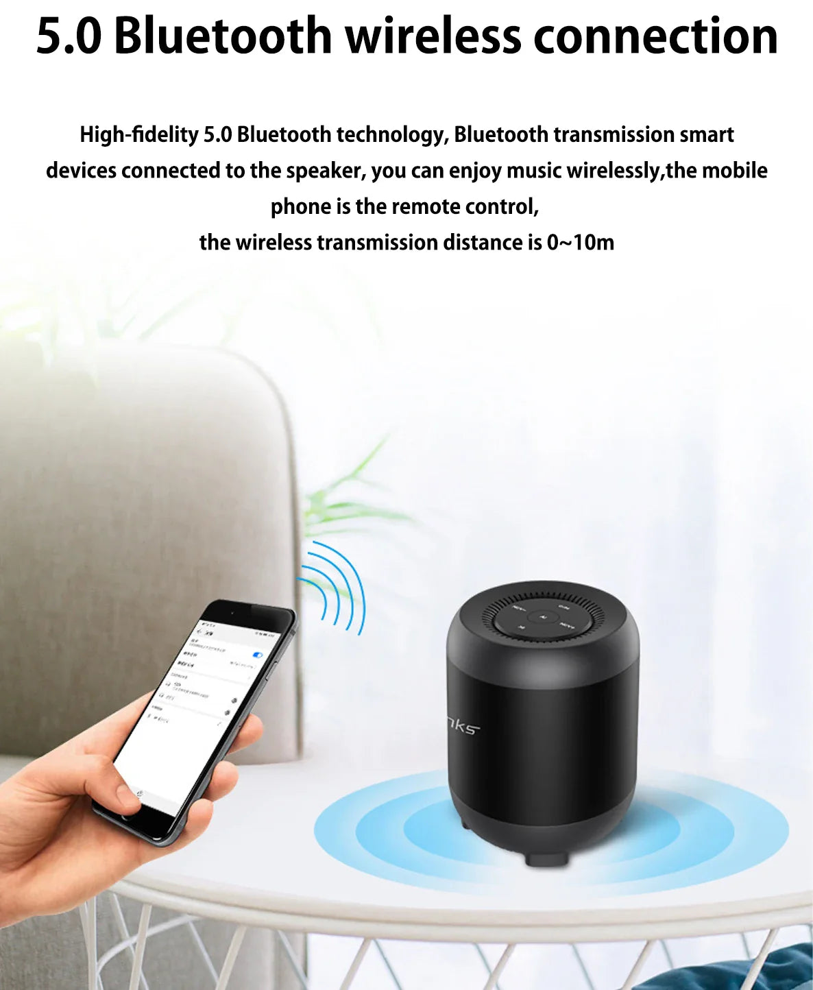 Wireless Bluetooth Speaker AI Intelligent Artificial Voice Control Insert Card Small Audio Mobile Phone Computer Desktop Lootquake LLC
