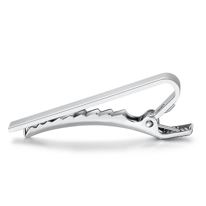 Simple Tie Clip Men Metal Copper Necktie Bar Clip Gold Silver Black 3 Bright Colors Best Gifts For Your Father Lover And Friends  Simple Classic Bar Clasp Practical Necktie Accessories Fashion Men Tie Clips Luxury Clothing Jewelry Stevvex