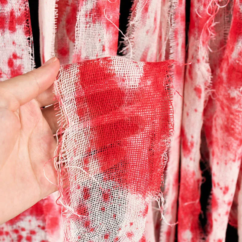 Haunted House Home Scene Decoration 3m/5m Halloween Bloody Gauze Bandage Warning Isolation Belt Horror Props For Halloween Party Lootquake LLC