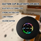 Waterproof Bluetooth Speaker with Colorful LED Lights, Strong Suction Cup & Phone Holder, Portable Mini Speaker for Outdoor/Show Lootquake LLC