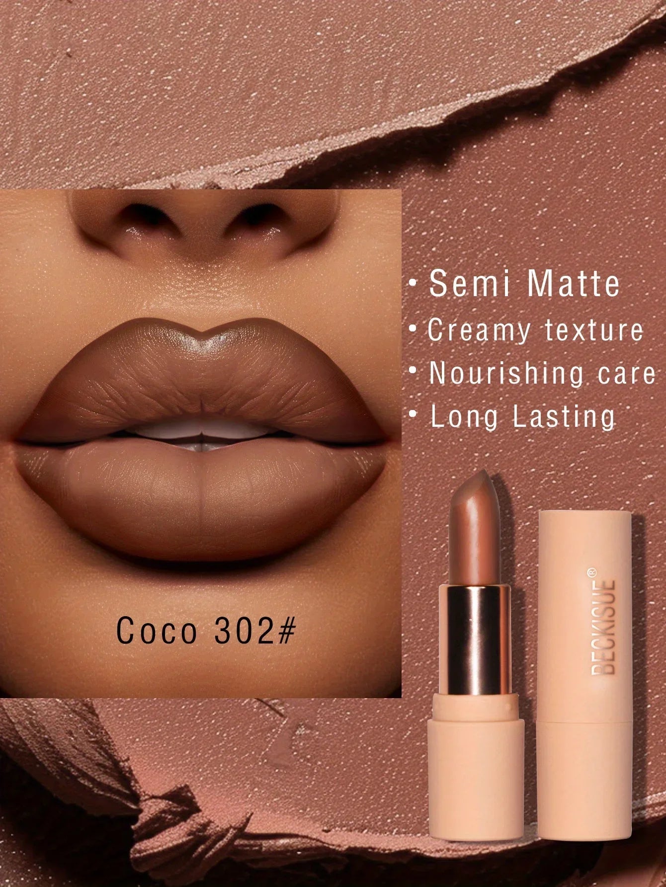 Bare Matte Silky Matte Lipstick Long-lasting Waterproof and glossy finish, Easy to color Lootquake LLC