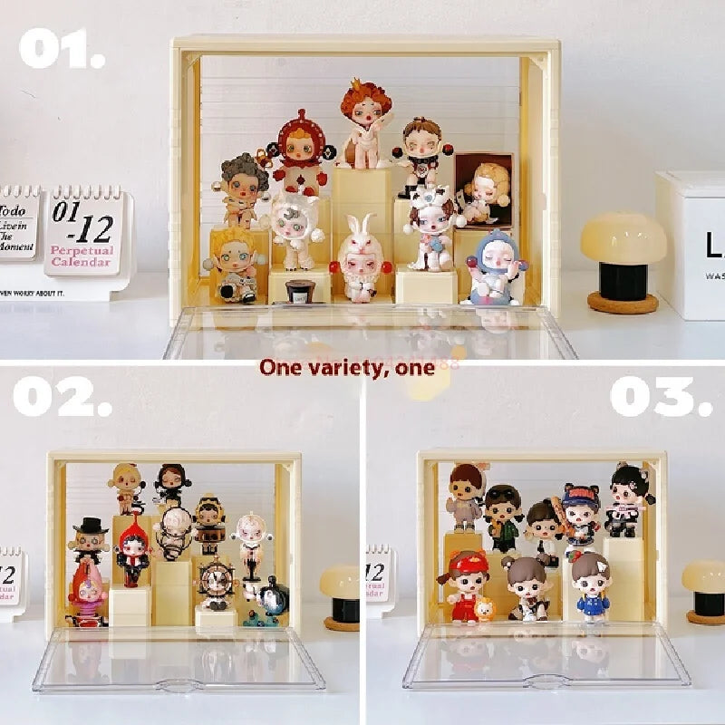 Labubu Display Box Cabinet Box Dustproof And Moisture-Proof Blind Box Toy Doll Display Stand Transparent Acrylic Storage Box Lootquake LLC