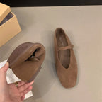 Bailamos 2024 Spring New Brand Women Flats Round Toe Shallow Slip On Ladies Casual Ballet Shoes Soft Leather Eelgant Dress Shoes