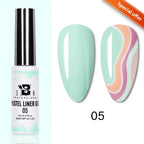 5ML Gold Silver Metallic Liner Paint Gel Polish Chrome Mirror Metal Effect Super Bright French UV LED Semi Permanent Nail Gel Lootquake LLC