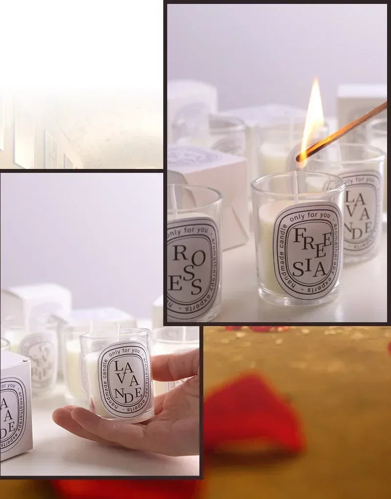 Romantic Transparent Scented Fragrance Candle Light Gift Scented Aromatic Candles Guest Gift Candles Wedding Candles Candle Jar Lootquake LLC