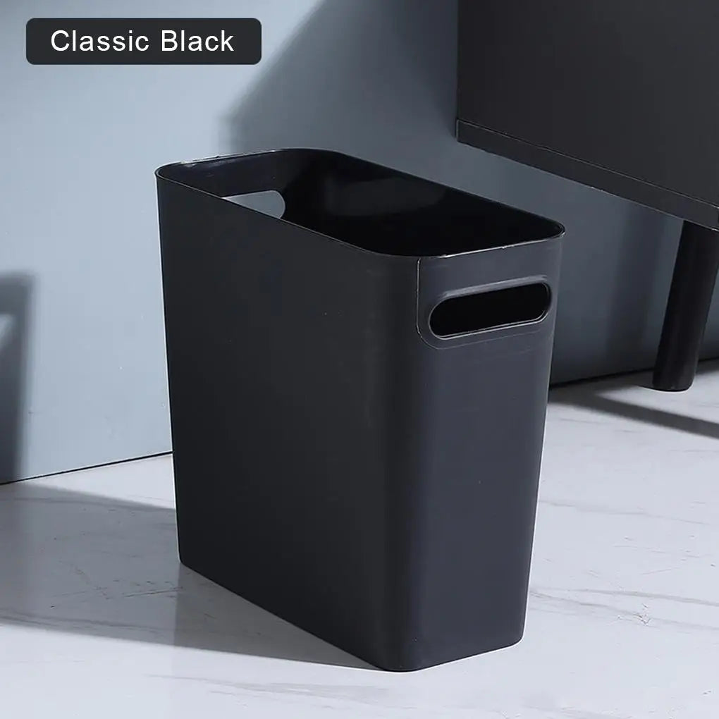 Slim Large Trash Can Wastebasket Garbage Container High-Capacity for Bedroom Kitchen Office Storage Bin Orange Lootquake LLC