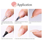 UR SUGAR Blue Color Rubber Base Gel Nail Polish Gold Glitter Base Gel Top Coat Soak Off UV LED Gel Nail Art Varnish Manicure Lootquake LLC