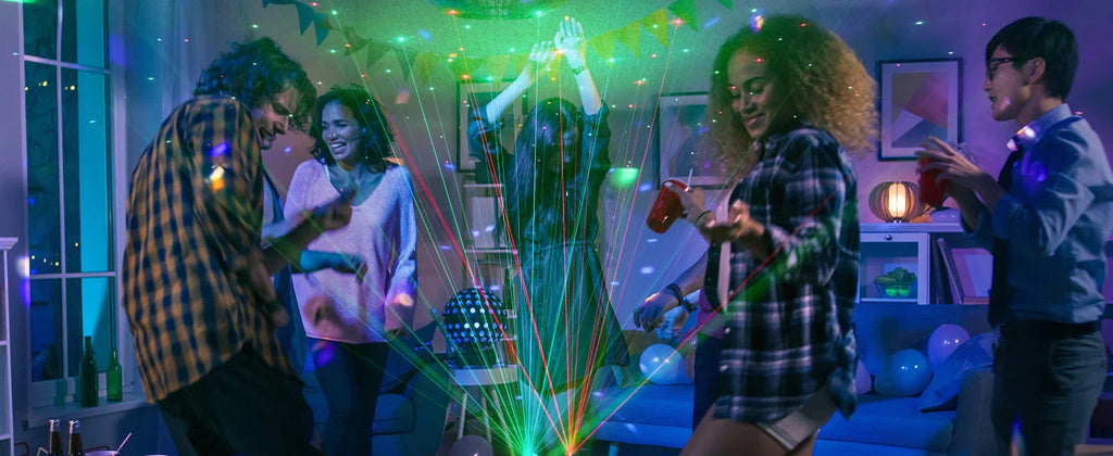Yiflamefly 150W Moving Head DJ Lights 6 Arms Party Lights RGBW 4IN1 LED Stage Lighs DMX512 For Wedding Party Disco KTV Wedding Lootquake LLC