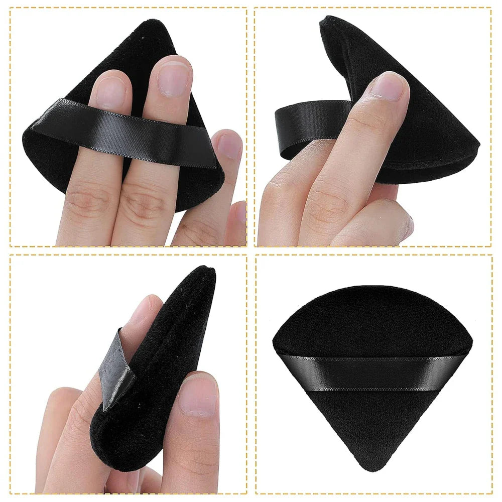 2/3/5/6/12Powder Puff Face Makeup Soft velvet Triangle Powder Puff For Loose Powder Setting Powder Makeup Foundation Beauty Gift Lootquake LLC