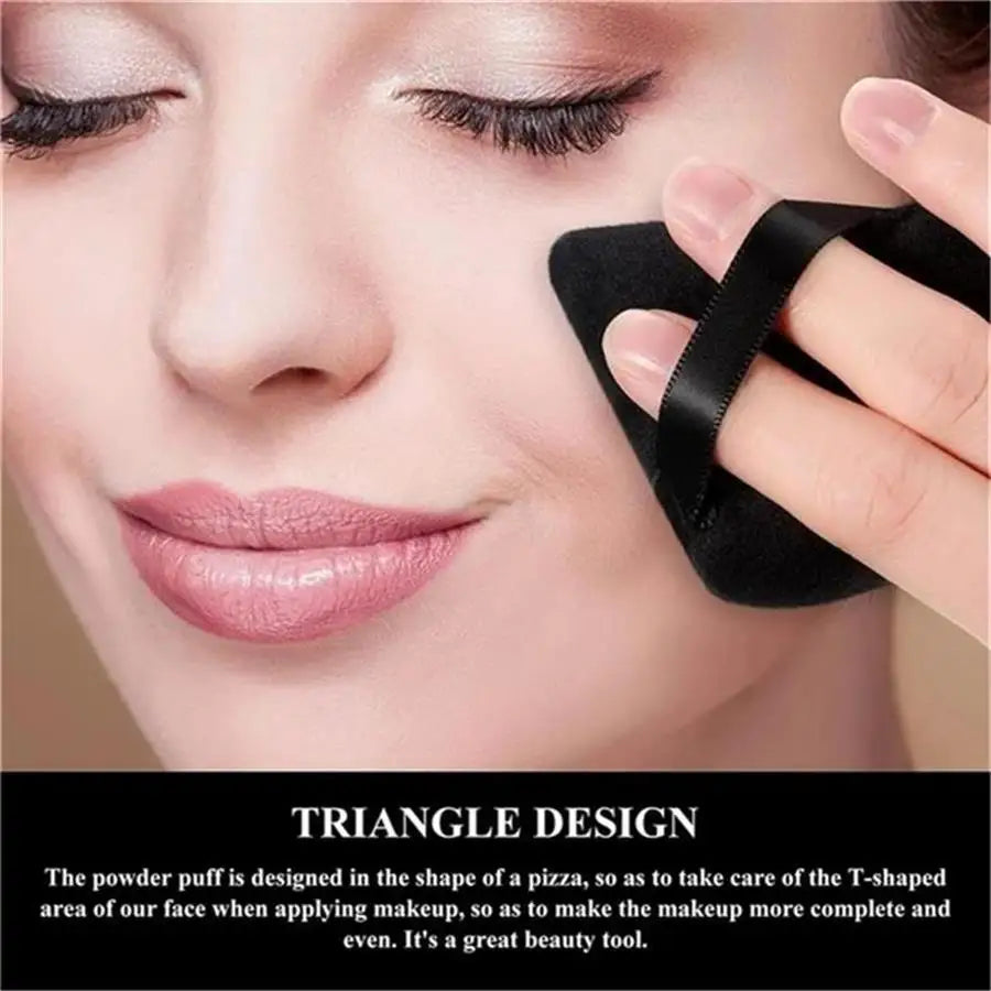 3/5/6 Pcs Triangle Powder Puff For Loose Powder Liquid Cosmetic Soft Plush Powder Puff Makeup Foundation Puff Makeup Tool Lootquake LLC