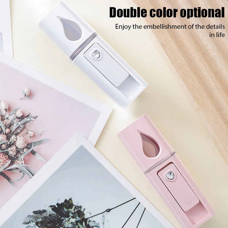 Mini Nano Mist Sprayer Cooler Facial Steamer Humidifier USB Rechargeable Face Moisturizing Nebulizer Beauty Skin Care Lootquake LLC