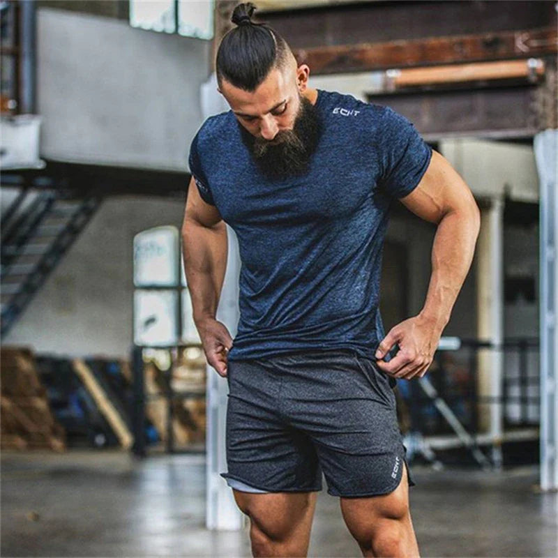 Cotton Casual Shorts Men Gym Fitness Running Sportswear - SJB-DIAMOND ELITES