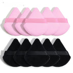 Wholesale 10/ 12 Pcs Triangle Powder Puff Wet Dry Use For Loose Powder Liquid Cosmetic Soft Plush Powder Puff Makeup Foundation Lootquake LLC