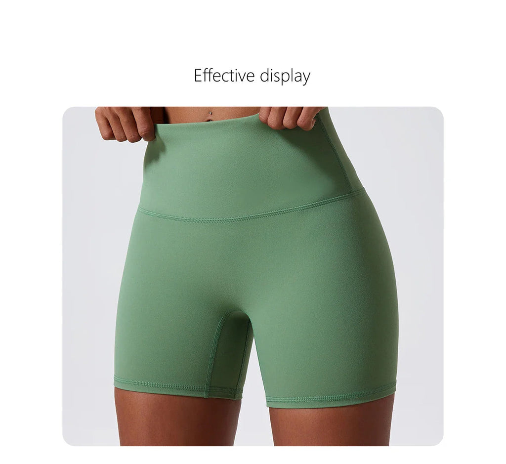 Ultra Comfort High-Waist Yoga Shorts THRIXINE