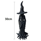 Halloween Witch Decoration Statue, Gothic Resin Sculpture Ornament, Retro Magician Decoration Craft, Dark Fantasy Decoration. Lootquake LLC