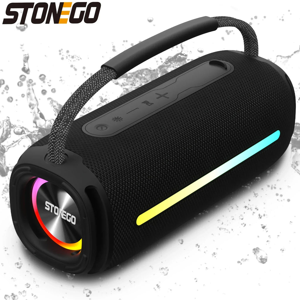 Outdoor Portable Bluetooth 53 Wireless Speaker IPX6 Waterproof High Power Audio RGB Lantern Subwoofer Lootquake LLC